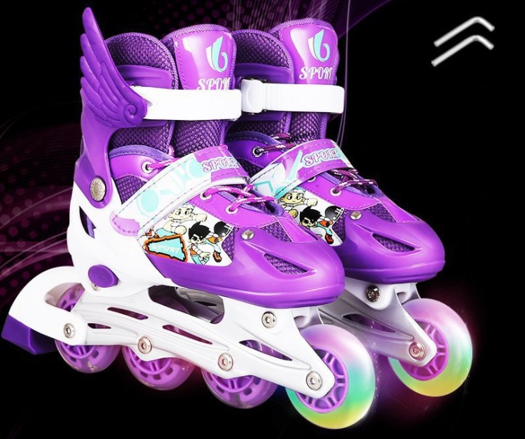 Design children aluminum chassis adjustable inline roller skates