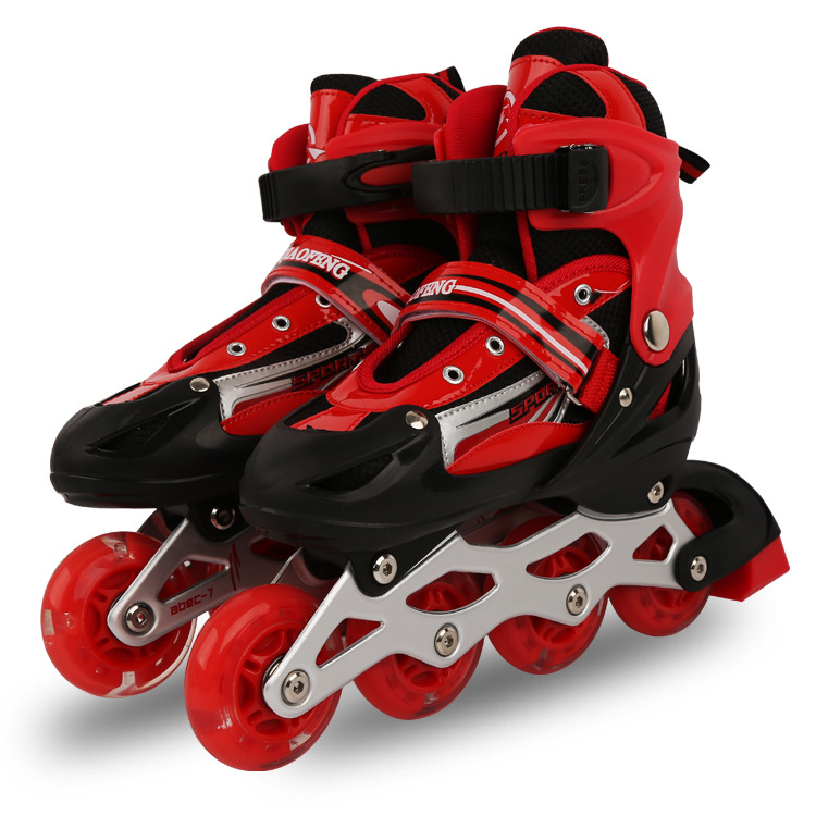 Factory wholesale PU adult full flash inline skates Roller skate manufacturers