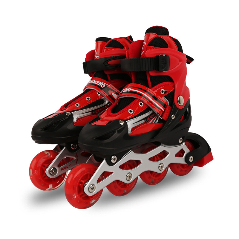 Factory wholesale PU adult full flash inline skates Roller skate manufacturers