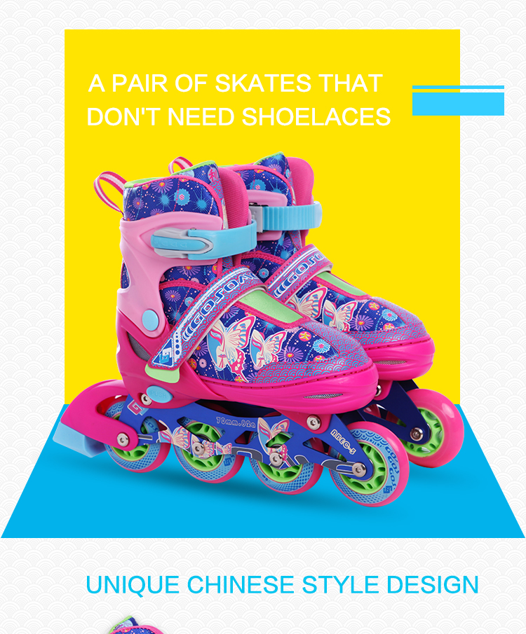 Inline Roller Speed Free Skates Professional Aluminum Alloy for Kids