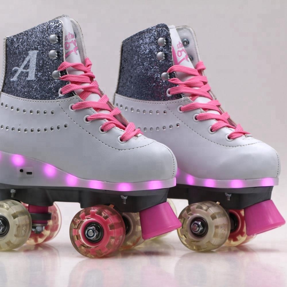 Adults and Kids flashing quad roller skates manufacturer Roller skate